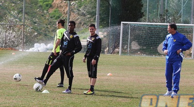 אלי כהן באימון הבכורה (גיא בן זיו)