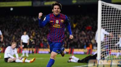 מסי רץ לחגוג (GettyImages)