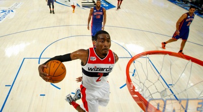 ג´ון וול בדך לסל... (GettyImages)