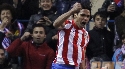 רדאמל פלקאו חוגג. אתלטיקו בתקופה נהדרת (רויטרס) רדאמל פלקאו חוגג. אתלטיקו בתקופה נהדרת (רויטרס)