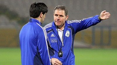 ברדה עם גוטמן. &qout;מקווה לחזור&qout; (משה חרמון) ברדה עם גוטמן. &qout;מקווה לחזור&qout; (משה חרמון)