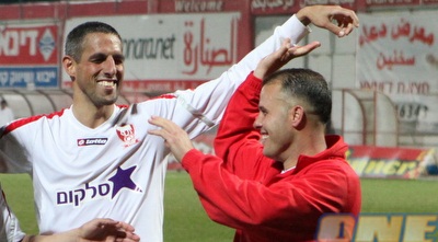 חאלד חלאילה עם עידן ויצמן (עמית מצפה)