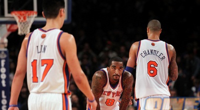 ג´רמי לין, טייסון צ´נדלר וג´יי אר סמית מאוכזבים (GettyImages)