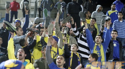 אוהדי אום אל פאחם. גם הם הגיעו לחברון? (יוסי ציפקיס)