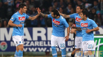 נאפולי חוגגת העפלה לגמר (GettyImages)
