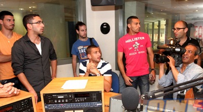 שחקני קרית שמונה בהקלטות (שי לוי)