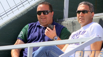 גם האלוף הטרי רן בן שמעון הגיע לעודד את הנבחרת (יניב גונן)