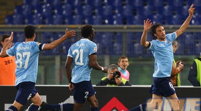 סטפאנו מאורי חוגג שער נהדר (GettyImages) סטפאנו מאורי חוגג שער נהדר (GettyImages)