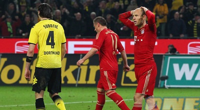 אריאן רובן המום אחרי הפנדל שהחמיץ. בסה&qout;כ חוסר מזל (GettyImages)