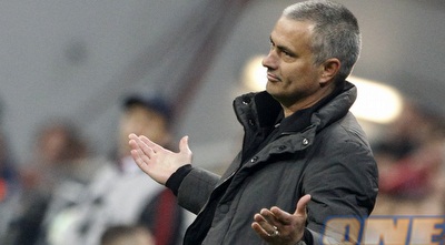 מוריניו בפוזה אופיינית (GettyImages) מוריניו בפוזה אופיינית (GettyImages)