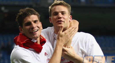 מנואל נויר ומריו גומז (GettyImages) מנואל נויר ומריו גומז (GettyImages)