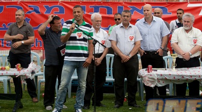 אחמד סבע במהלך האירוע (ענר גרין) אחמד סבע במהלך האירוע (ענר גרין)