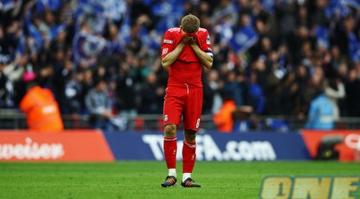 סטיבן ג´רארד מאוכזב (GettyImages)