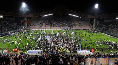 אוהדי יובנטוס חוגגים אליפות (GettyImages)