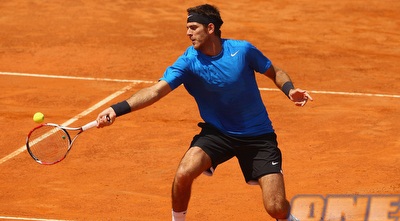 דל פוטרו על החימר ברומא, עלה לסיבוב השני (GettyImages)