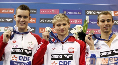 יעקב טומרקין על הפודיום, אליפות מוצלחת מאוד לשחיין הצעיר (רויטרס) יעקב טומרקין על הפודיום, אליפות מוצלחת מאוד לשחיין הצעיר (רויטרס)