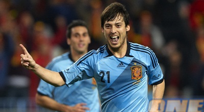 דוד סילבה בתלבושת כחולה (GettyImages)