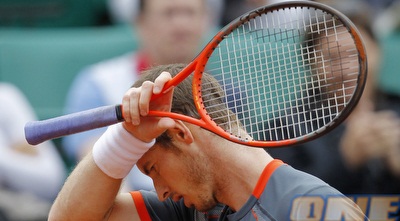 אנדי מארי מאוכזב, החימר אף פעם לא היה חבר טוב שלו (רויטרס)