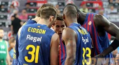 שחקני בארסה מסתודדים בדרך לתואר האליפות? (GettyImages)