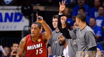 צ´אלמרס אחרי עוד שלשה (GettyImages)