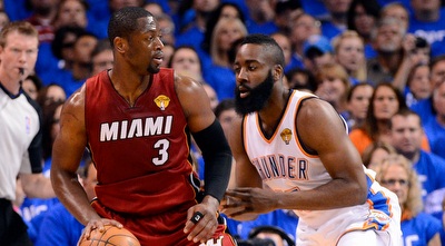 דוויין ווייד מול ראסל ווסטברוק (GettyImages)