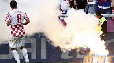 חזיזים במשחק של איטליה וקרואטיה (רויטרס)