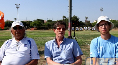 גיא מצקין, ויקטור בוביס ואיתן תגר במסיבת העיתונאים (שי לוי)