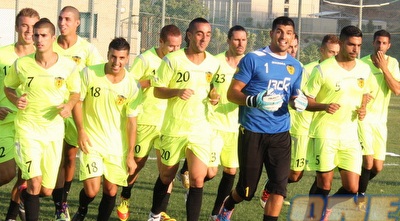 שחקני בית&qout;ר ירושלים. הקבוצה לא קיבלה את האישור (משה חרמון)