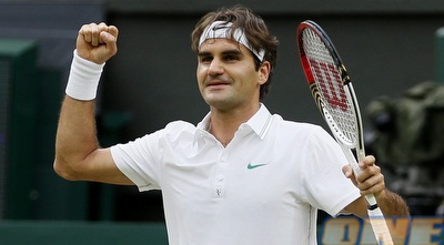פדרר. למרות כל הביקורת - יכול לזכות בתואר מס´ 17 לחזור למקום הראשון (GettyImages)