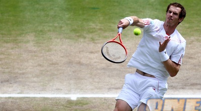 אנדי מארי בפעולה. לקח את הערכה הראשונה (GettyImages)