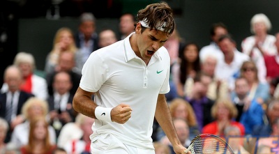 רוג´ר פדרר חוגג ניצחון גדול (GettyImages)