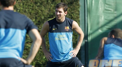 מסי באימון הפתיחה (רויטרס)