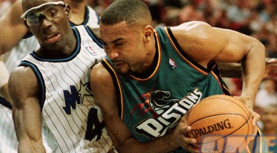 גרנט היל מול הוראס גרנט. דטרויט של היל לא עברה סיבוב ראשון (רויטרס)