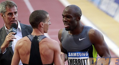 לשון מריט מברך את בורלי לאחר ניצחונו (רויטרס)