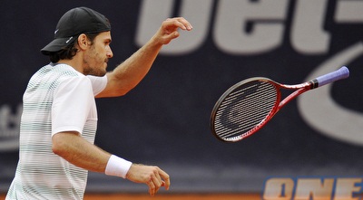 טומי האס עצבני. הפייבוריט הודח בטורניר הביתי (רויטרס)