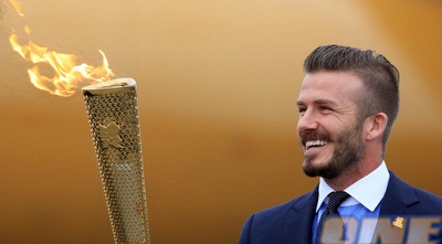 דייויד בקהאם והלפיד. עשוי לחזור לספרד מכיוון לא צפוי (GettyImages)