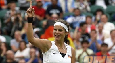 יוליה גרגאס מאושרת לאחר הניצחון הגדול (רויטרס)