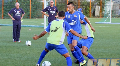 קשטן באימון. ימשיך עם שלושה בלמים (יניב גונן)