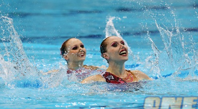 גלושקוב ויופה. כנראה בהופעה האחרונה שלהן באולימפיאדה (GettyImages)