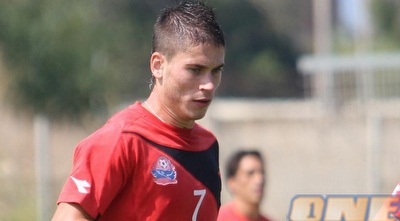 דנקוביץ´. התצנל בפניו חבריו וחזר להתאמן (עמית מצפה) דנקוביץ´. התצנל בפניו חבריו וחזר להתאמן (עמית מצפה)