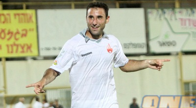 ניקולאס פלצ´וק מאושר אחרי השער (חגי ניזרי)