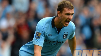 אדין דזקו חוגג את שער השוויון (GettyImages)