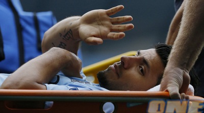 אגוארו. נפרד לשלום לחצי שנה? (רויטרס) אגוארו. נפרד לשלום לחצי שנה? (רויטרס)