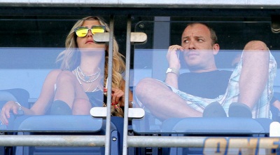 תומר סיני שהגיע לצפות במשחק (יניב גונן)