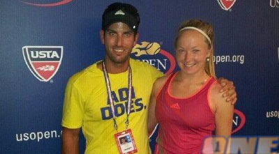 יוליה גלושקו ומאמנה לירן קלינג