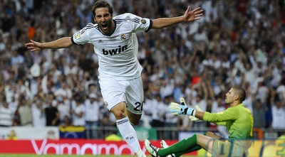 היגוואין חוגג את השער הראשון של ריאל (GettyImages)