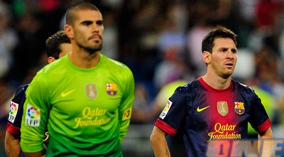 מסי עם ואלדס. השוער הכי טוב בספרד כיום? (GettyImages)