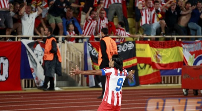 פלקאו מקפיץ את אוהדי אתלטיקו מדריד (רויטרס)