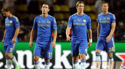 שחקני צ´לסי המובסים (GettyImages)