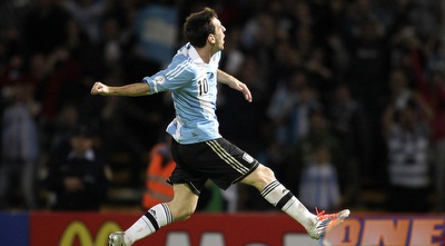 מסי עם ארגנטינה. רוצה להתוות למראדונה (רויטרס)